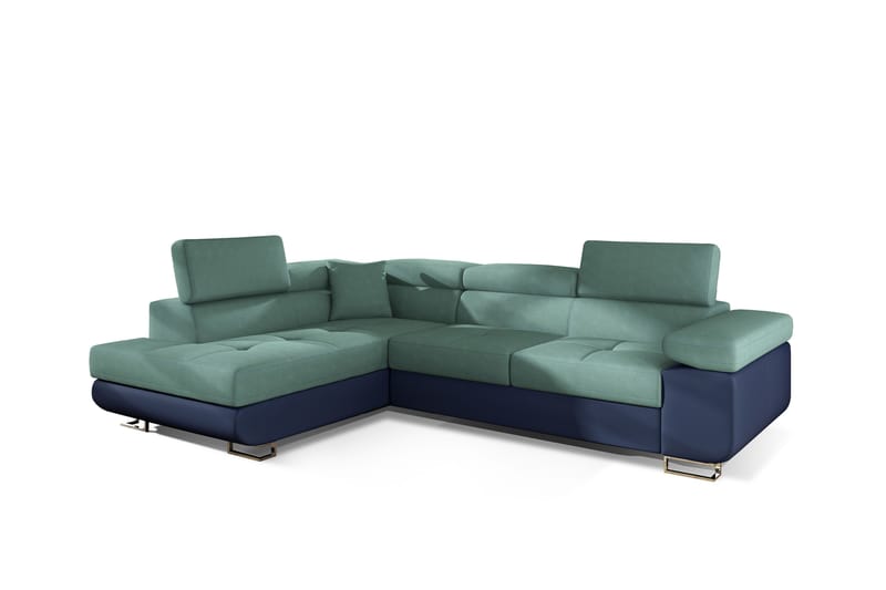 Bobis Bäddsoffa med Schäslong Vänster - Grön/Blå - Möbler - Soffa - Bäddsoffa