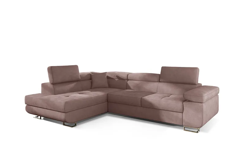 Bobis Bäddsoffa med Schäslong Vänster - Rosa - Möbler - Soffa - Bäddsoffa