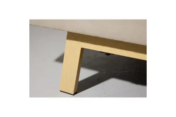 Bodil 2-sits Bekväm Tuftad Bäddsoffa i Tyg med Träben - Beige - Möbler - Soffa - Bäddsoffa