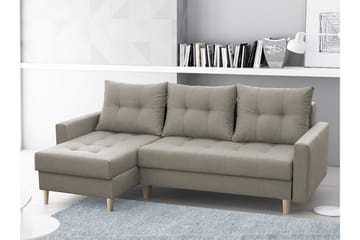 Bodo Divanbäddsoffa 222x140x90 cm - Beige/Grå - Möbler - Soffa - Bäddsoffa