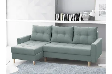Bodo Divanbäddsoffa 222x140x90 cm - Grå - Möbler - Soffa - Bäddsoffa