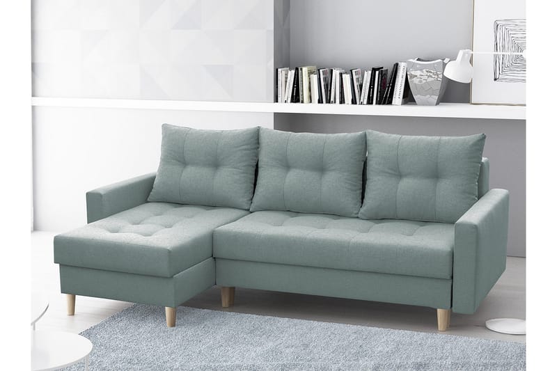Bodo Divanbäddsoffa 222x140x90 cm - Grå - Möbler - Soffa - Bäddsoffa
