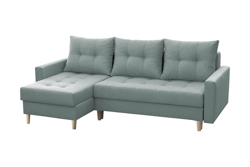 Bodo Divanbäddsoffa 222x140x90 cm - Grå - Bäddsoffa - Bäddsoffa divan