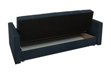 Bona 3-sits Rektangulär Längsbäddad Bäddsoffa 115x190 cm med Förvaring i Tyg - Brun - Möbler - Soffa - Bäddsoffa