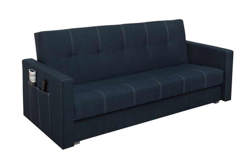 Bona Bäddsoffa 214x89x88 cm - Svart/Blå - Möbler - Soffa - Bäddsoffa