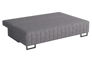 Bonsall 3-sits Längsbäddad Bäddsoffa 146x200 cm med Förvaring i Tyg - Grå - Möbler - Soffa - Bäddsoffa