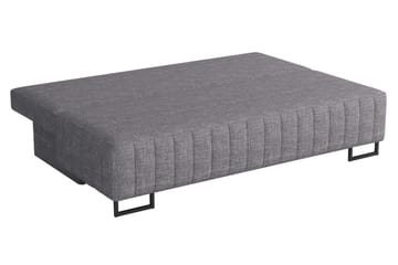 Bonsall 3-sits Längsbäddad Bäddsoffa 146x200 cm med Förvaring i Tyg - Svart - Möbler - Soffa - Bäddsoffa