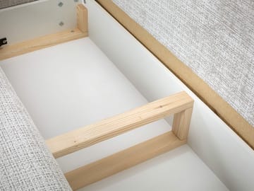 Bornalle 3-sits Bäddsoffa med divan - grå - Möbler - Soffa - Bäddsoffa