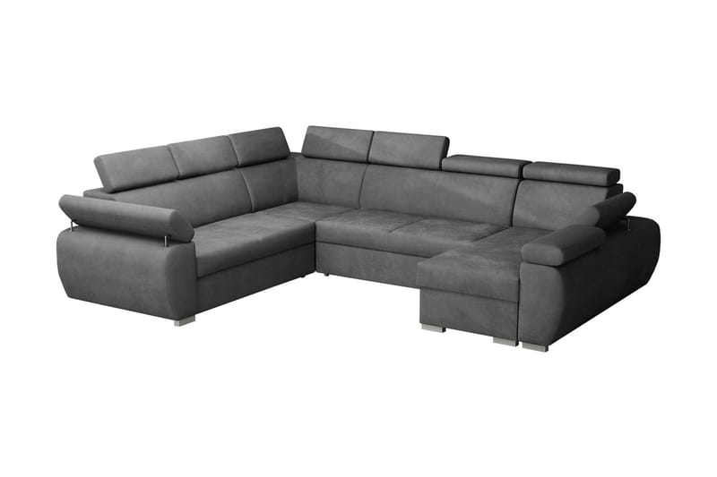 Boston Hörnsoffa Höger - Mörkgrå - Möbler - Soffa - Bäddsoffa