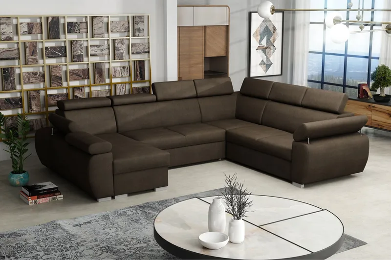 Boston Hörnsoffa Vänster - Brun - Möbler - Soffa - Bäddsoffa