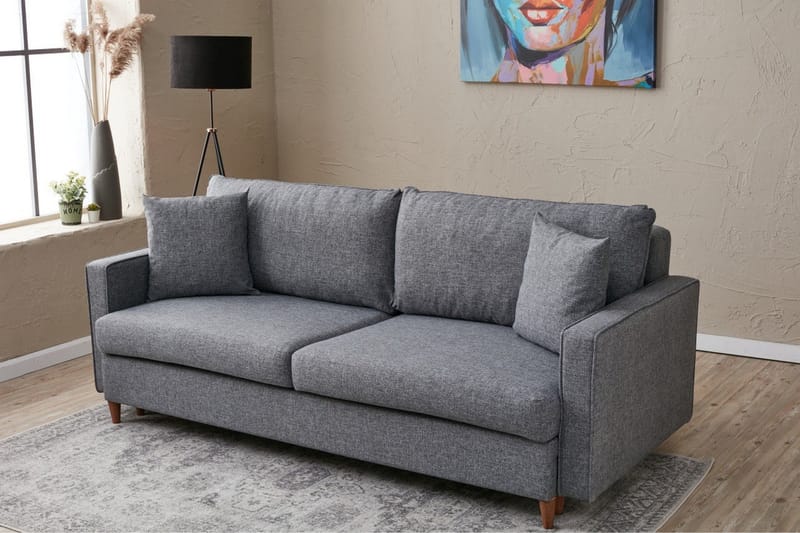 Braneles Bäddsoffa 3-sits - Grå - Möbler - Soffa - Bäddsoffa