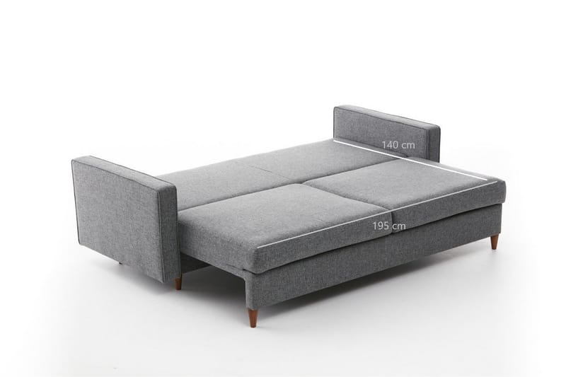 Braneles Bäddsoffa 3-sits - Grå - Möbler - Soffa - Bäddsoffa