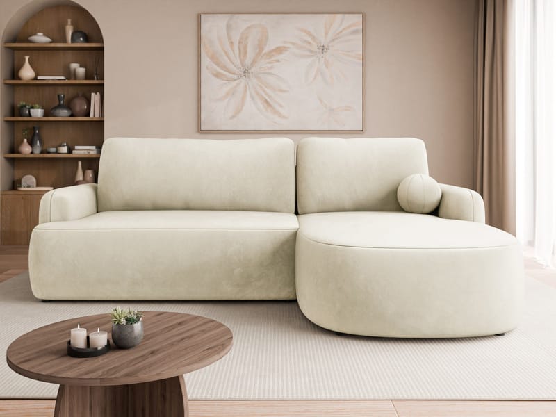 Branrel 3-sits Soffa med divan - beige - Möbler - Soffa - Bäddsoffa