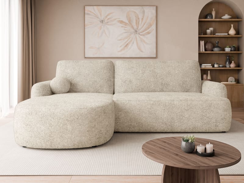 Branrel 3-sits Soffa med divan - beige - Möbler - Soffa - Bäddsoffa