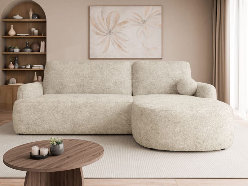 Branrel 3-sits Soffa med divan - beige - Möbler - Soffa - Bäddsoffa