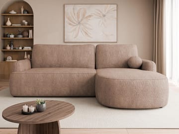 Branrel 3-sits Soffa med divan - rosa - Möbler - Soffa - Bäddsoffa