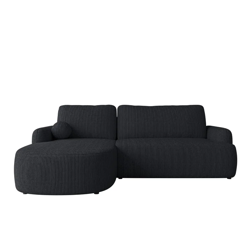 Branrel 3-sits Soffa med divan - svart - Möbler - Soffa - Bäddsoffa