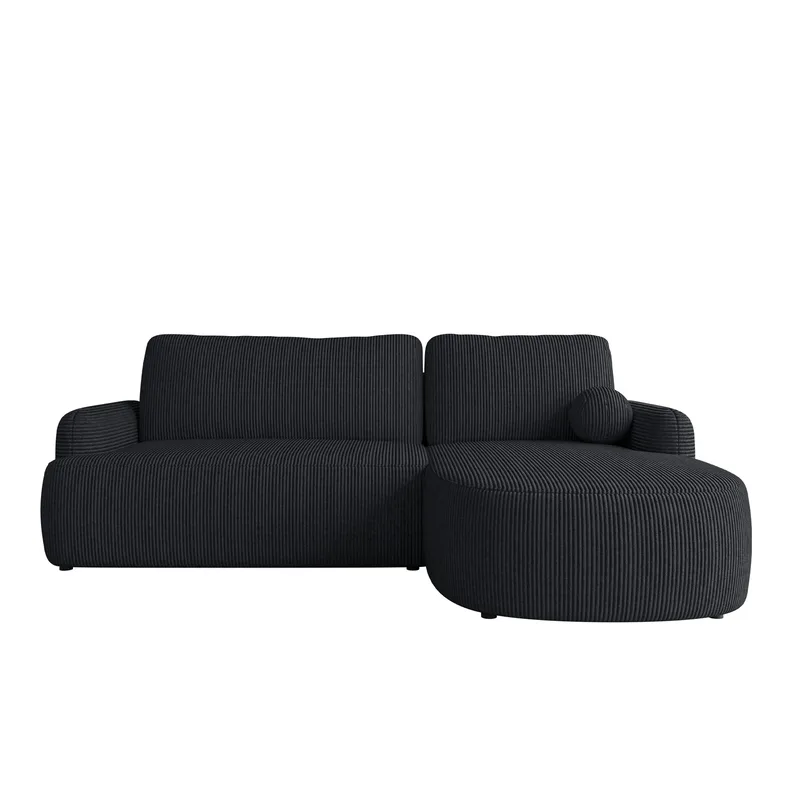 Branrel 3-sits Soffa med divan - svart - Möbler - Soffa - Bäddsoffa