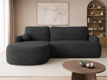 Branrel 3-sits Soffa med divan - Svart - Möbler - Soffa - Bäddsoffa