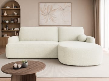 Branrel 3-sits Soffa med divan - vit - Möbler - Soffa - Bäddsoffa
