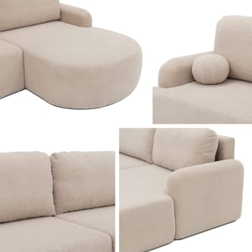 Branrel 3-sits Soffa med divan - vit - Möbler - Soffa - Bäddsoffa