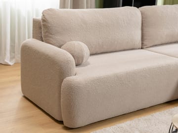 Branrel 4-sits Bäddsoffa med Divan Vänster - Beige - Möbler - Soffa - Bäddsoffa