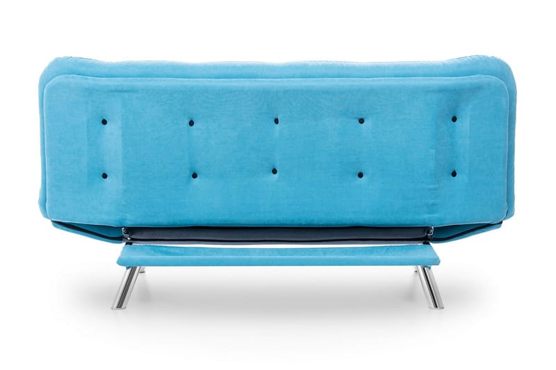 Breana 3-sits Rektangulär Längsbäddad Bäddsoffa 130x200 cm i Tyg - Turkos - Möbler - Soffa - Bäddsoffa