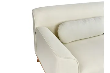 Bree Hörnsoffa 3-sits - Vit/Ljust trä - Möbler - Soffa - Bäddsoffa
