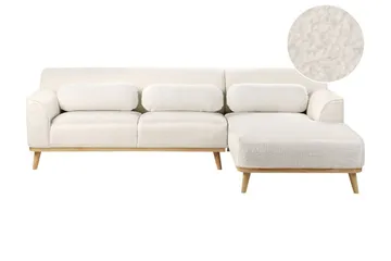 Bree Hörnsoffa 3-sits - Vit/Ljust trä - Möbler - Soffa - Bäddsoffa