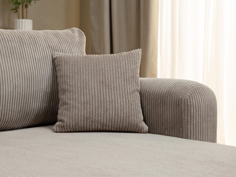 Brenor 3-sits Bäddsoffa med divan Vänstervänd - beige - Möbler - Soffa - Bäddsoffa