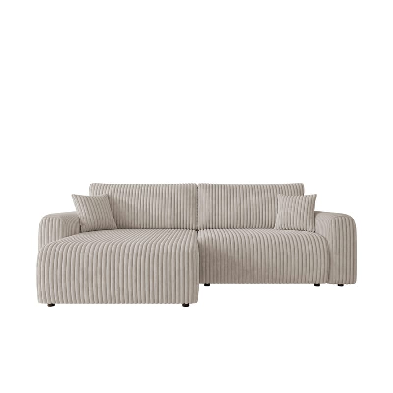 Brenor 3-sits Bäddsoffa med divan Vänstervänd, ljusgrå