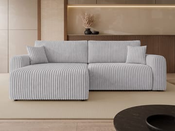 Brenor 3-sits Bäddsoffa med divan Vänstervänd - ljusgrå - Möbler - Soffa - Bäddsoffa