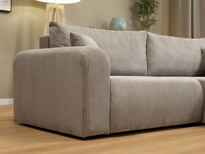 Brenor 3-sits Bäddsoffa med divan Vänstervänd - mörkbrun - Möbler - Soffa - Bäddsoffa