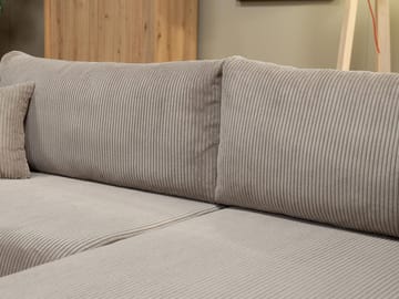 Brenor 3-sits Bäddsoffa med divan Vänstervänd - mörkgrå - Möbler - Soffa - Bäddsoffa