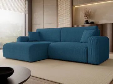 Brenor Bäddsoffa med Divan 3-sits - Blå - Möbler - Soffa - Bäddsoffa