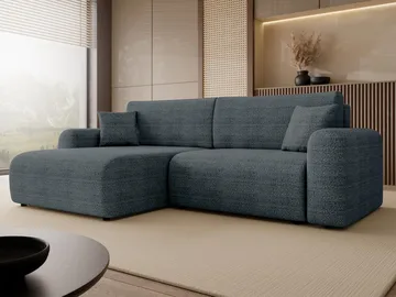 Brenor Bäddsoffa med Divan 3-sits - Blå - Möbler - Soffa - Bäddsoffa