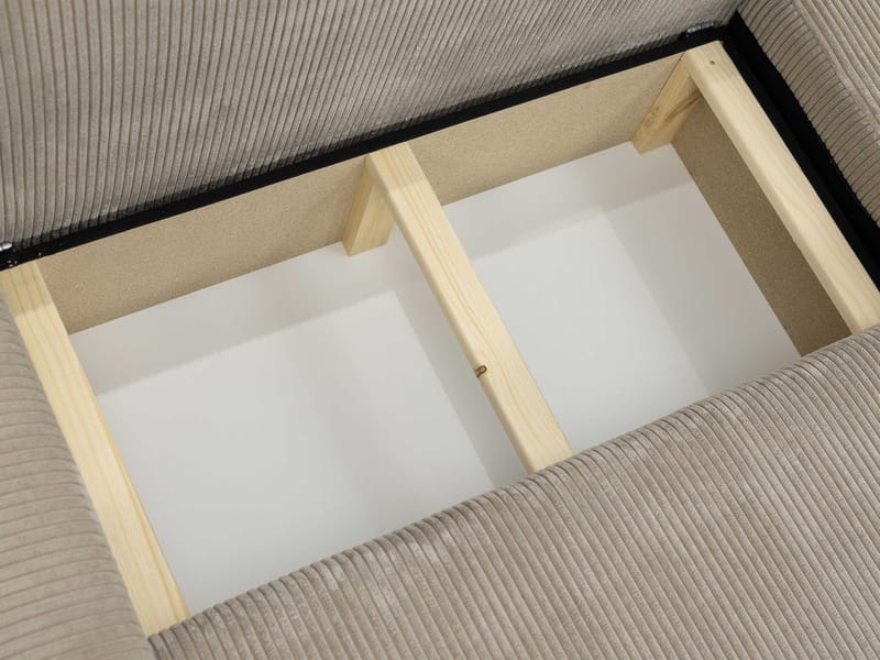 Brenor Bäddsoffa med Divan 3-sits - Brun - Möbler - Soffa - Bäddsoffa