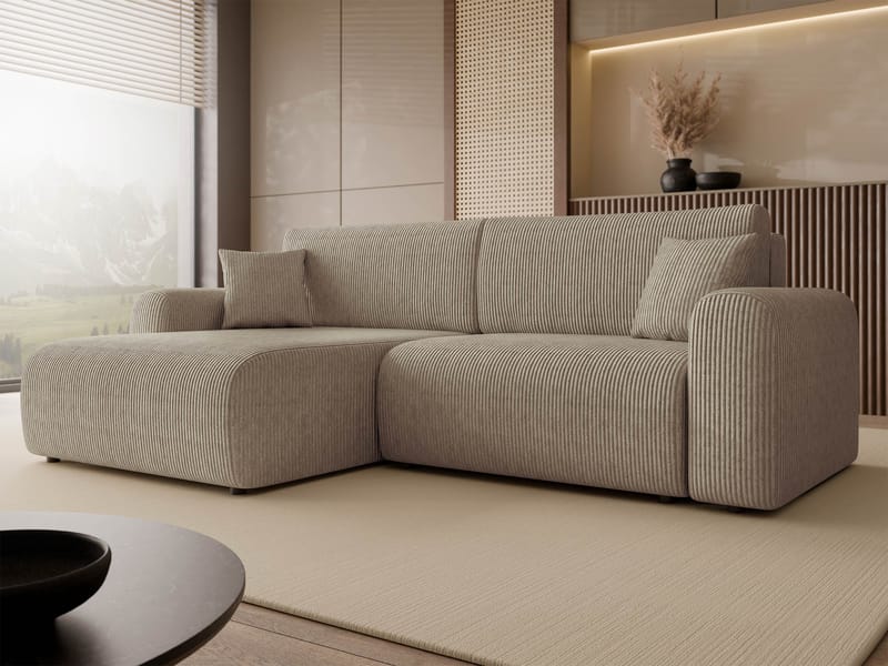 Brenor Bäddsoffa med Divan 3-sits - Brun - Möbler - Soffa - Bäddsoffa