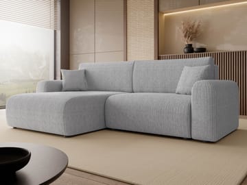 Brenor Bäddsoffa med Divan 3-sits - Grå - Möbler - Soffa - Bäddsoffa