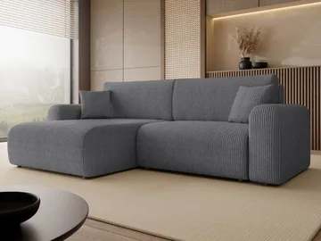 Brenor Bäddsoffa med Divan 3-sits - Grå - Möbler - Soffa - Bäddsoffa