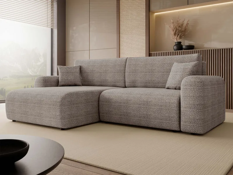 Brenor Bäddsoffa med Divan 3-sits - Grå - Möbler - Soffa - Bäddsoffa