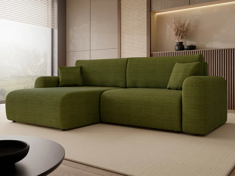 Brenor Bäddsoffa med Divan 3-sits - Grön - Möbler - Soffa - Bäddsoffa