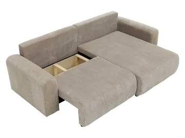 Brenor Bäddsoffa med Divan 3-sits - Ljusgrå - Möbler - Soffa - Bäddsoffa