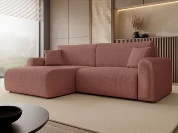 Brenor Bäddsoffa med Divan 3-sits - Röd - Möbler - Soffa - Bäddsoffa