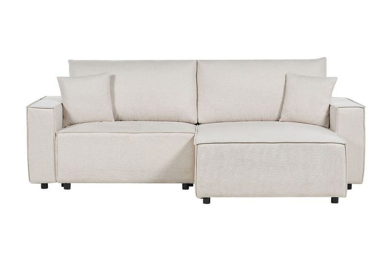 Brian 3-sits Högervänd Hörnbäddsoffa med Divan i Textil - Beige - Möbler - Soffa - Bäddsoffa