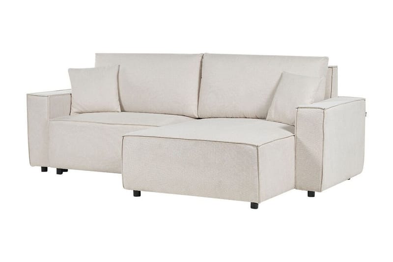 Brian 3-sits Högervänd Hörnbäddsoffa med Divan i Textil - Beige - Möbler - Soffa - Bäddsoffa