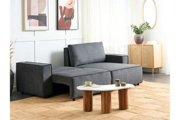 Brian 3-sits Högervänd Hörnbäddsoffa med Divan i Tyg - Grå - Möbler - Soffa - Bäddsoffa