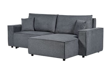 Brian 3-sits Högervänd Hörnbäddsoffa med Divan i Tyg - Grå - Möbler - Soffa - Bäddsoffa
