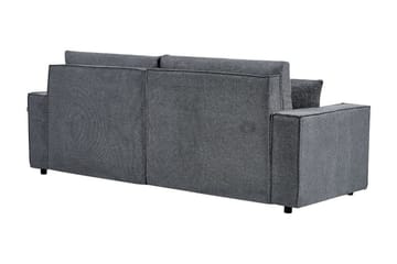 Brian 3-sits Högervänd Hörnbäddsoffa med Divan i Tyg - Grå - Möbler - Soffa - Bäddsoffa