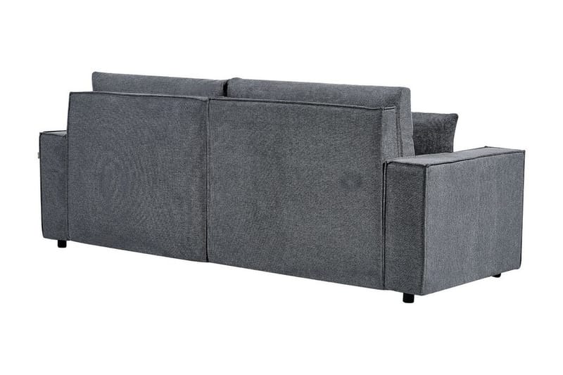 Brian 3-sits Högervänd Hörnbäddsoffa med Divan i Tyg - Grå - Möbler - Soffa - Bäddsoffa